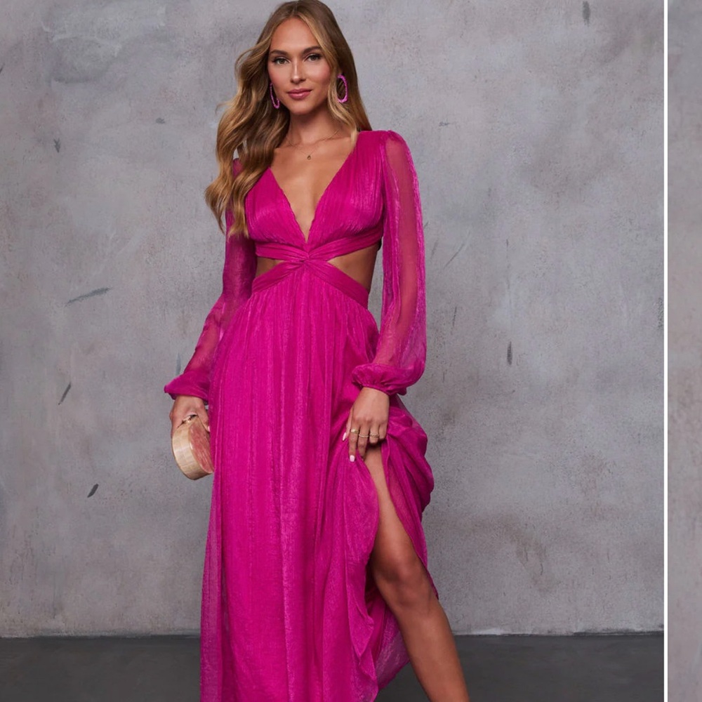 Elegant Pink Evening Gown